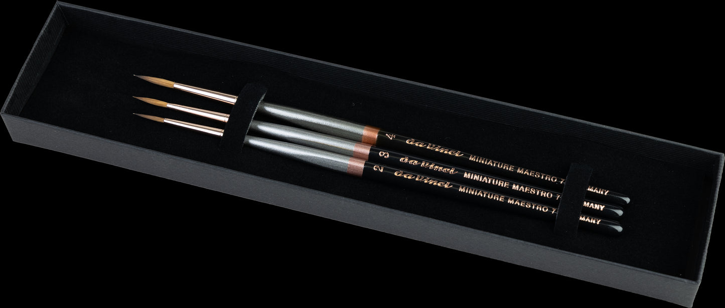 Premium DaVinci Maestro Miniature Brush Box 5500 Series 70
