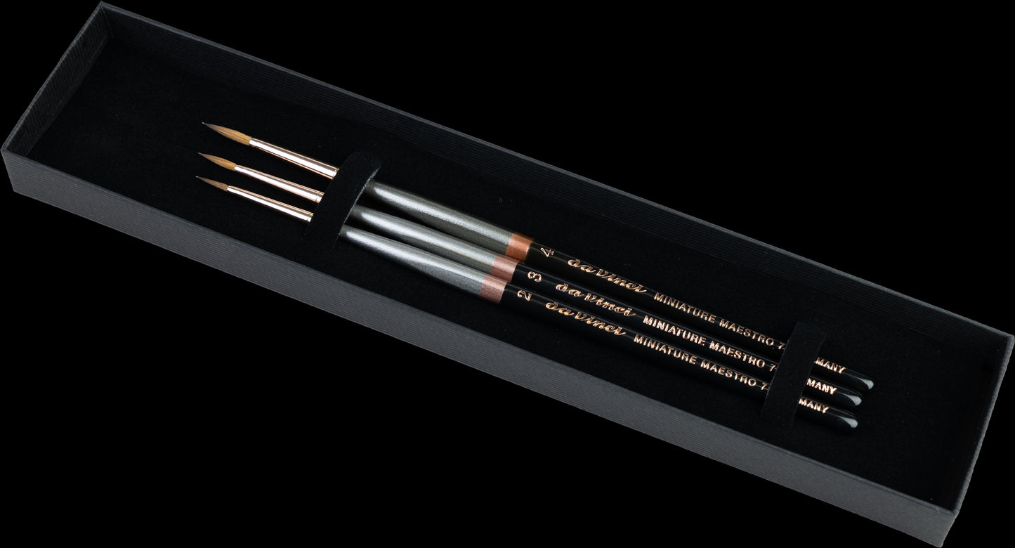 Premium DaVinci Maestro Miniature Brush Box 5500 Series 76